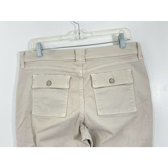 NYDJ khaki flat front capri cropped pants - Picture 6 of 9